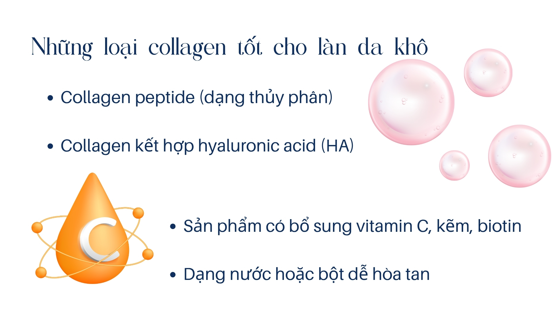 Collagen phục hồi làn da khô – Bắt đầu từ bên trong